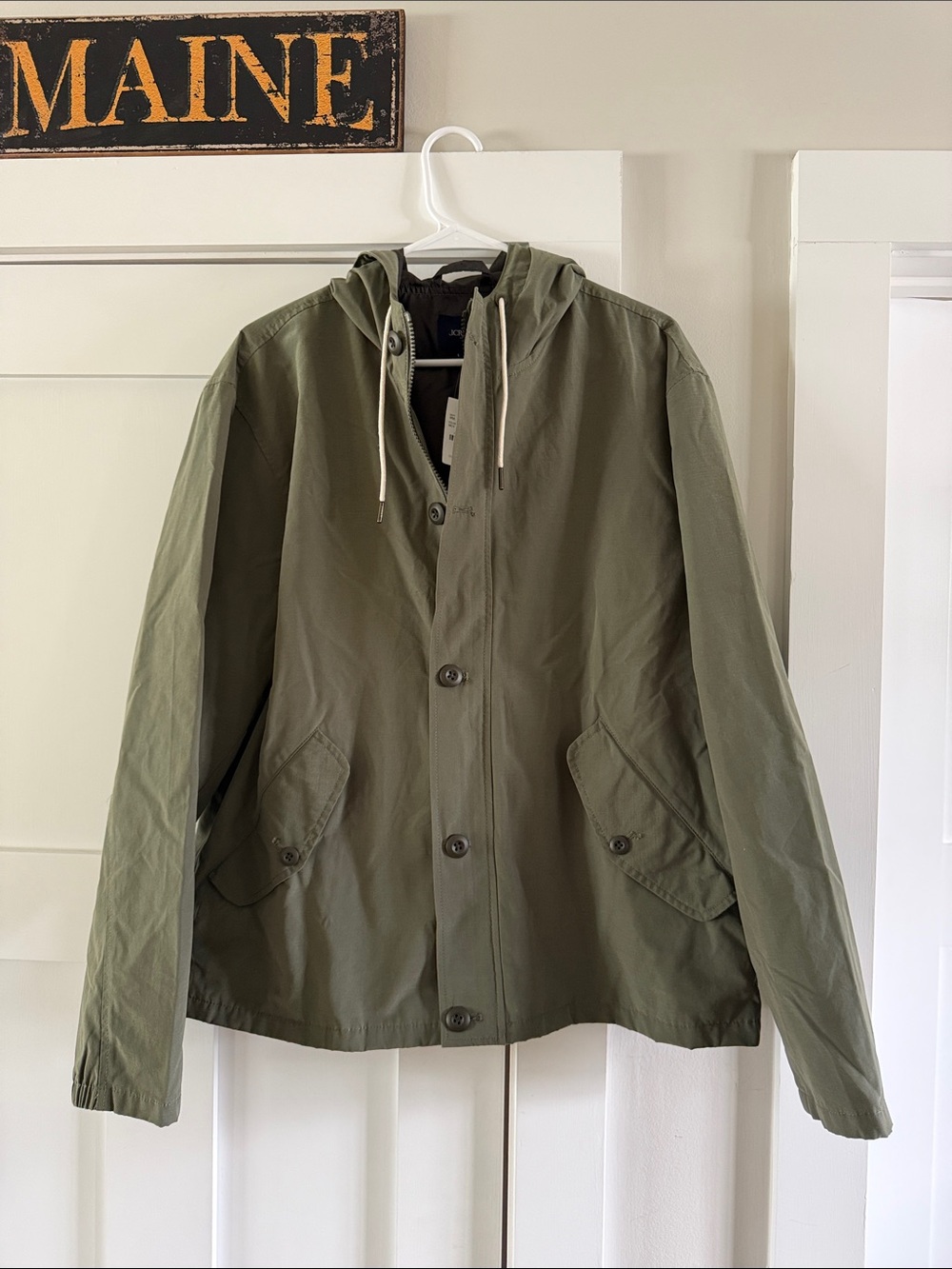J.Crew Cotton-blend hooded jacket